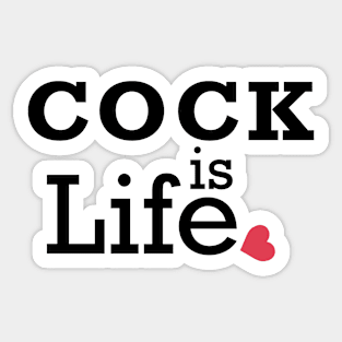 Life (black) Sticker